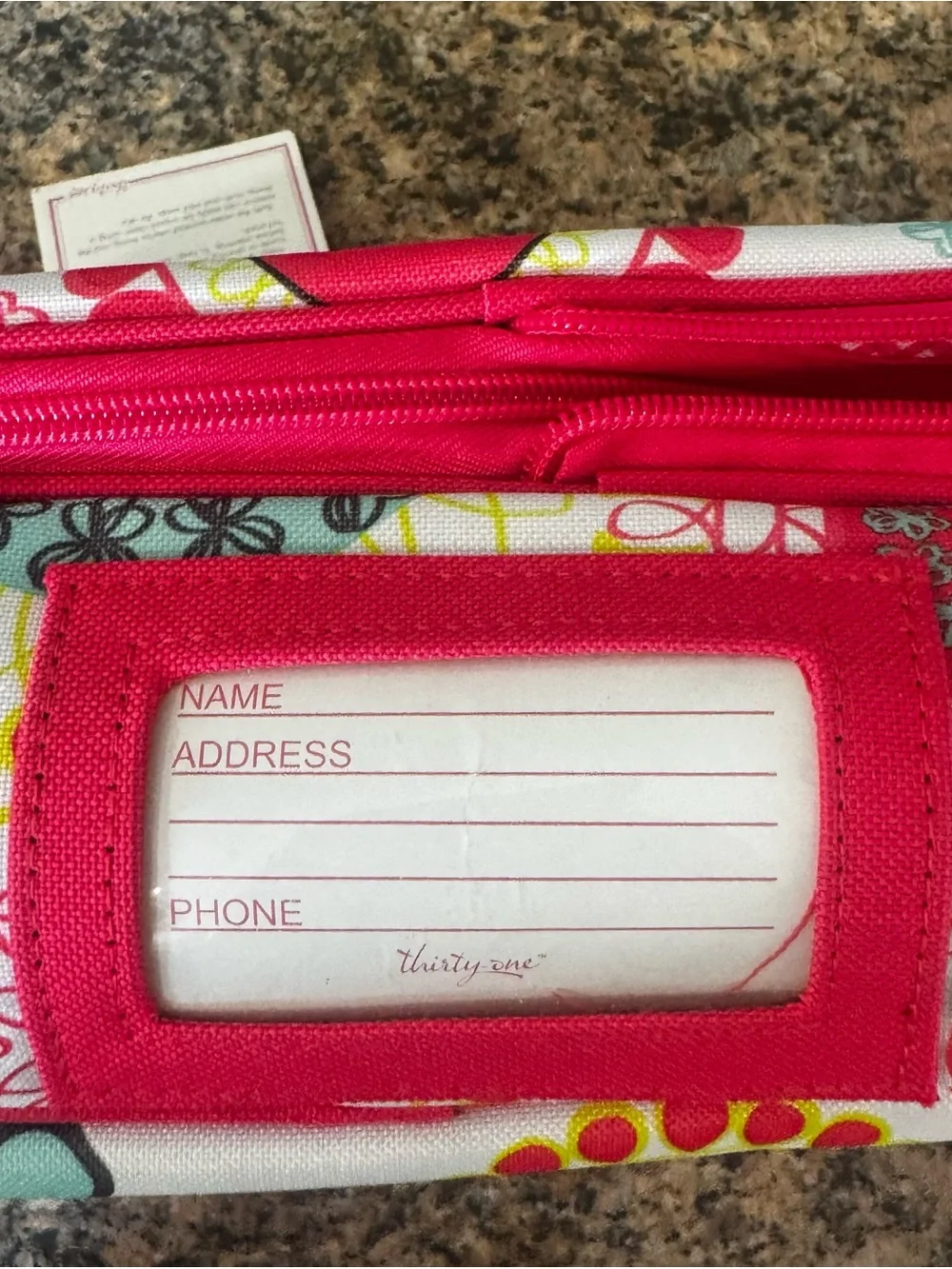 Thirty One Perfect Party Thermal Casserole Picnic Carrier Citrus Medallion Large